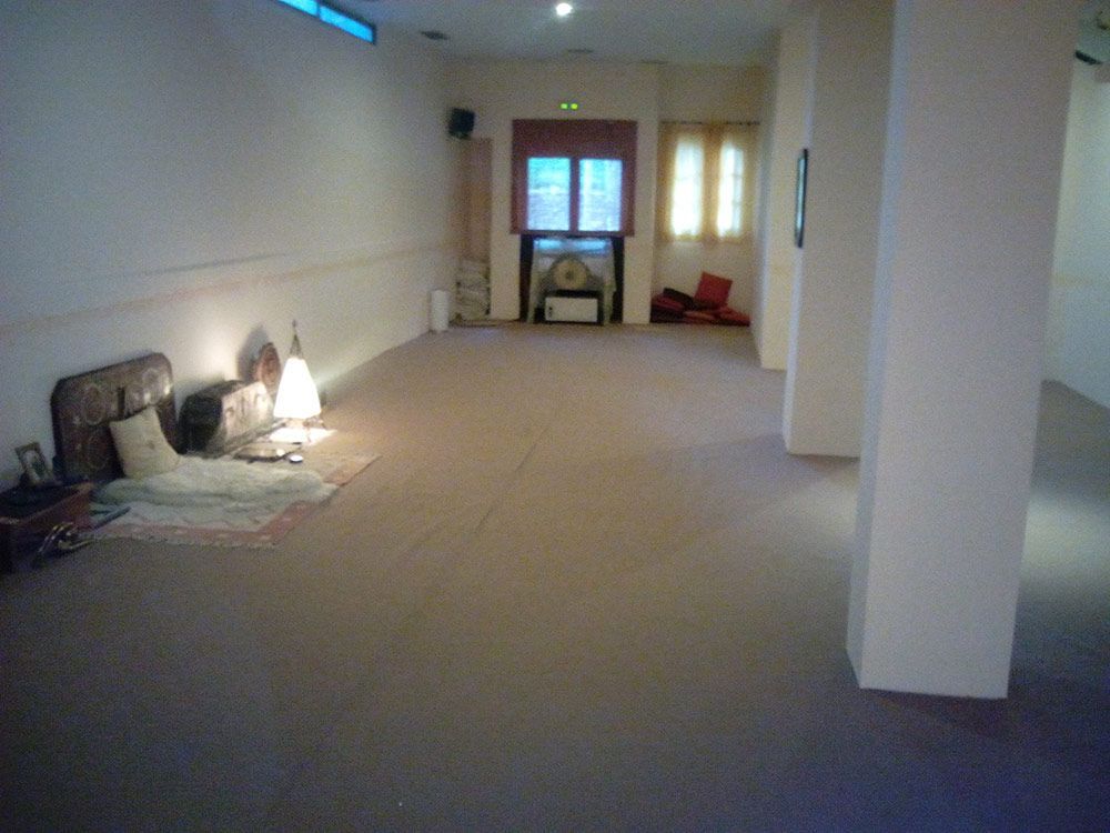 Espacio para prácticas de yoga